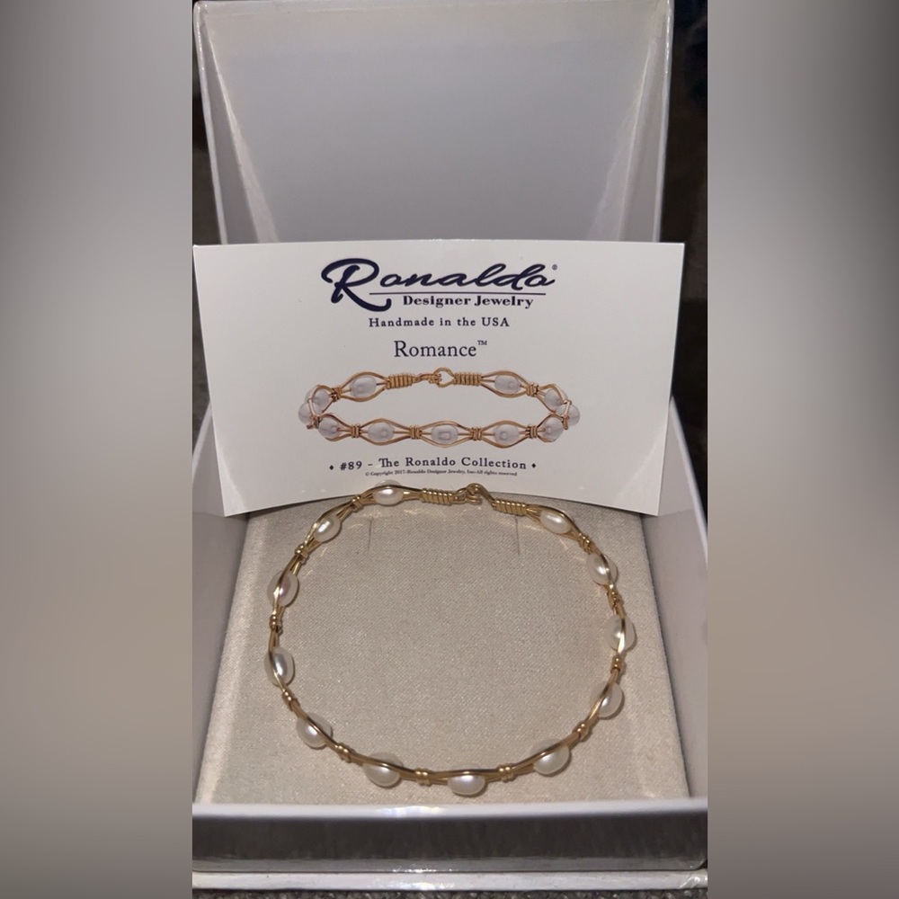 Ronaldo Romance Bracelet - Gold and White